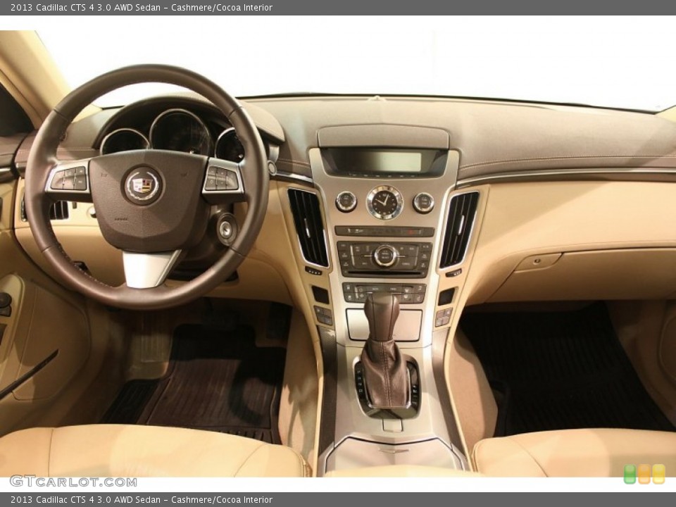 Cashmere/Cocoa Interior Dashboard for the 2013 Cadillac CTS 4 3.0 AWD Sedan #78228415