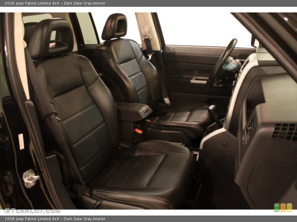 Dark Slate Gray Interior Front Seat for the 2008 Jeep Patriot Limited 4x4 #78228682
