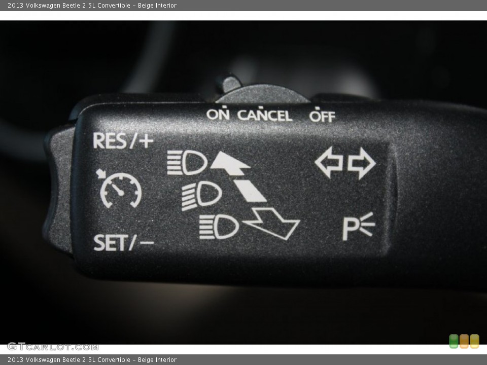 Beige Interior Controls for the 2013 Volkswagen Beetle 2.5L Convertible #78228849