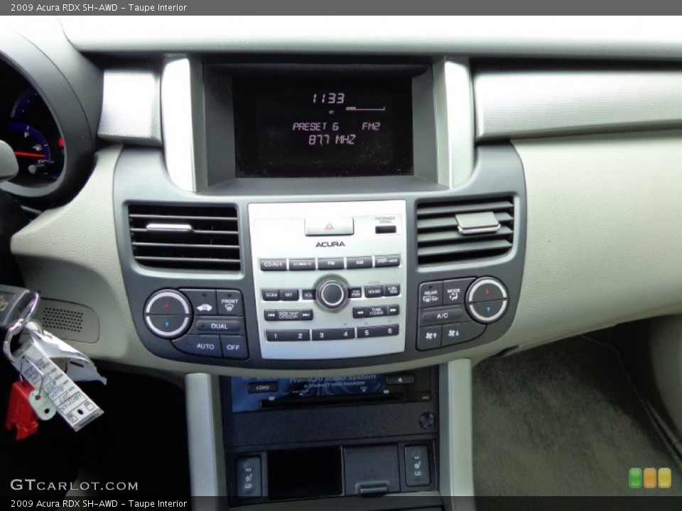 Taupe Interior Controls for the 2009 Acura RDX SH-AWD #78229798