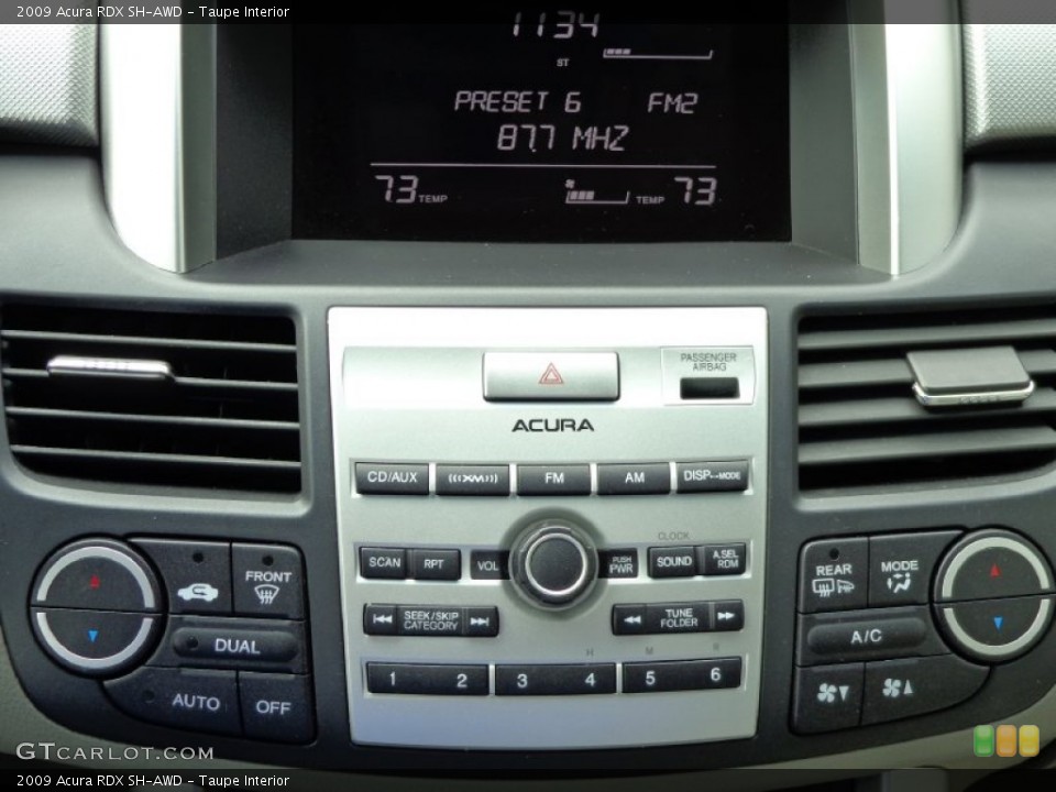 Taupe Interior Controls for the 2009 Acura RDX SH-AWD #78229834
