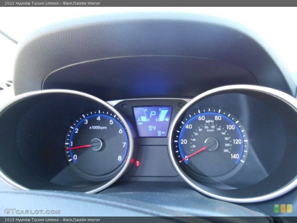 Black/Saddle Interior Gauges for the 2013 Hyundai Tucson Limited #78230281