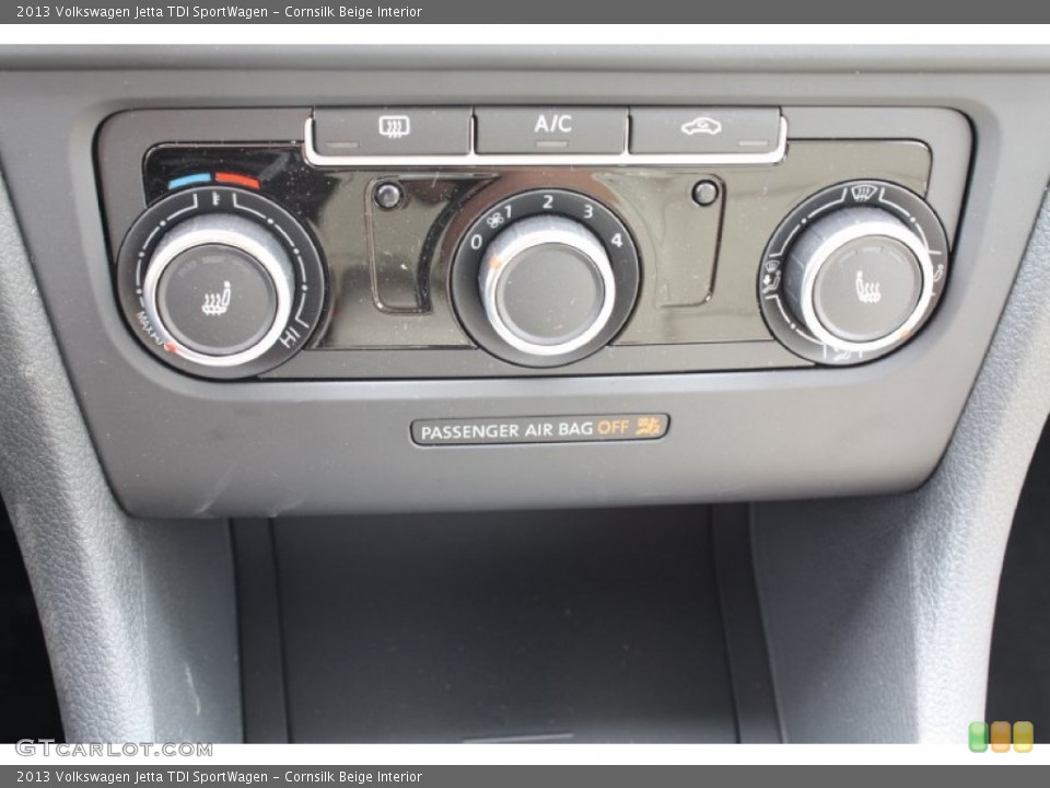 Cornsilk Beige Interior Controls for the 2013 Volkswagen Jetta TDI SportWagen #78230611