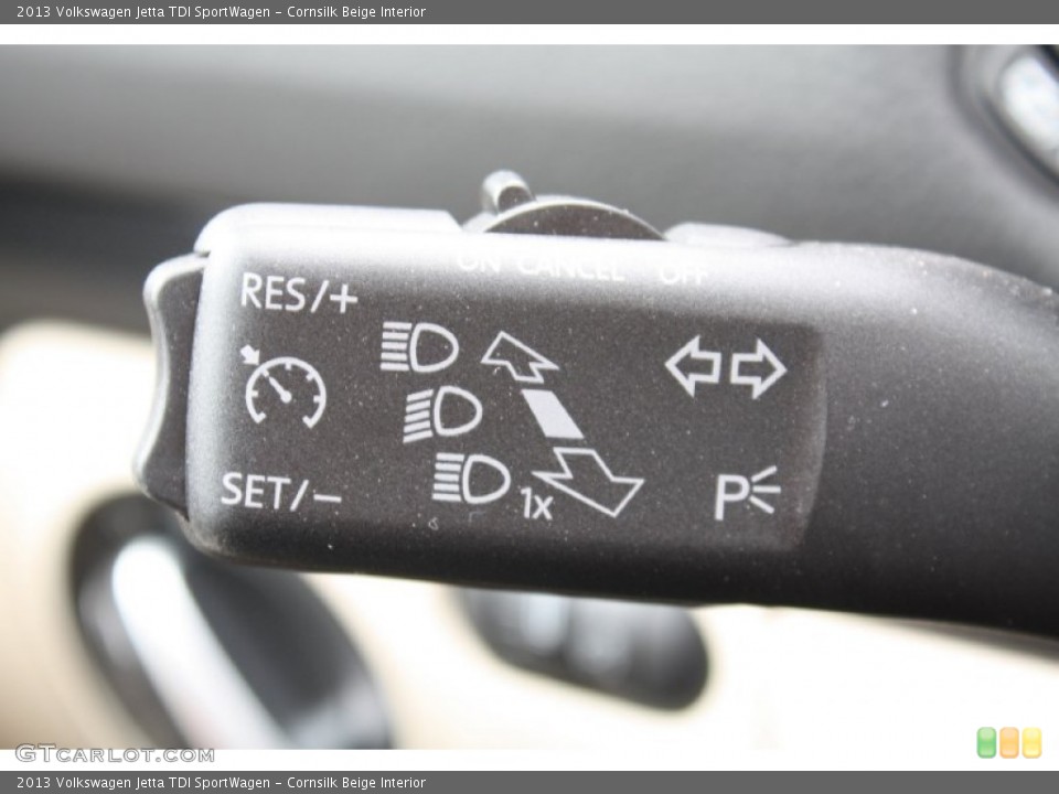 Cornsilk Beige Interior Controls for the 2013 Volkswagen Jetta TDI SportWagen #78230710
