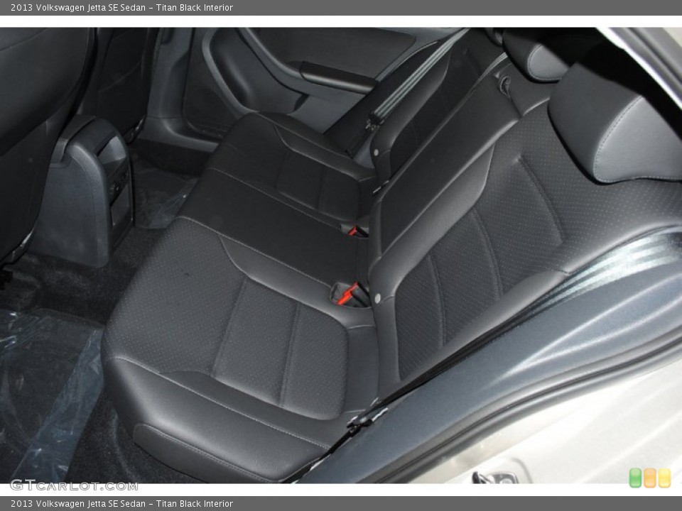 Titan Black Interior Rear Seat for the 2013 Volkswagen Jetta SE Sedan #78232057