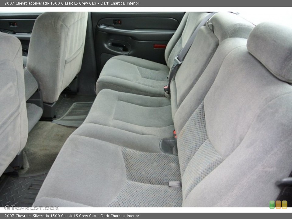 Dark Charcoal Interior Rear Seat for the 2007 Chevrolet Silverado 1500 Classic LS Crew Cab #78233115