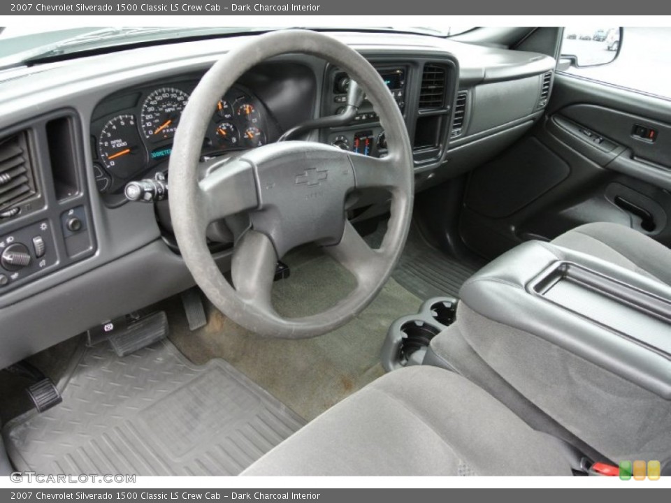 Dark Charcoal Interior Prime Interior for the 2007 Chevrolet Silverado 1500 Classic LS Crew Cab #78233281