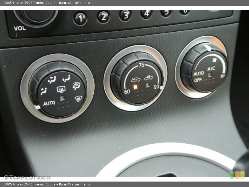 Burnt Orange Interior Controls for the 2005 Nissan 350Z Touring Coupe #78233573