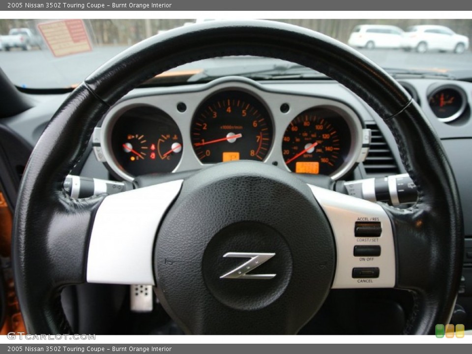 Burnt Orange Interior Steering Wheel for the 2005 Nissan 350Z Touring Coupe #78233614