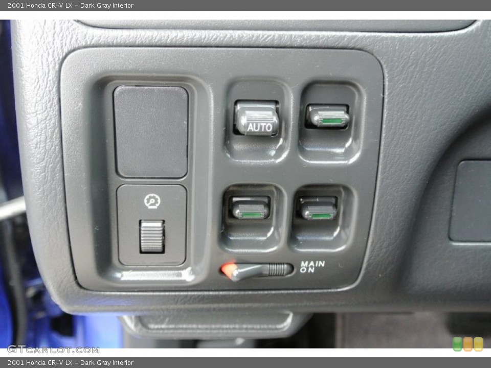 Dark Gray Interior Controls for the 2001 Honda CR-V LX #78234054