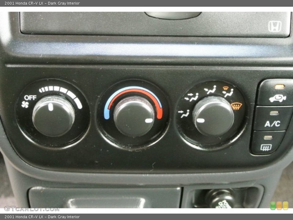 Dark Gray Interior Controls for the 2001 Honda CR-V LX #78234073