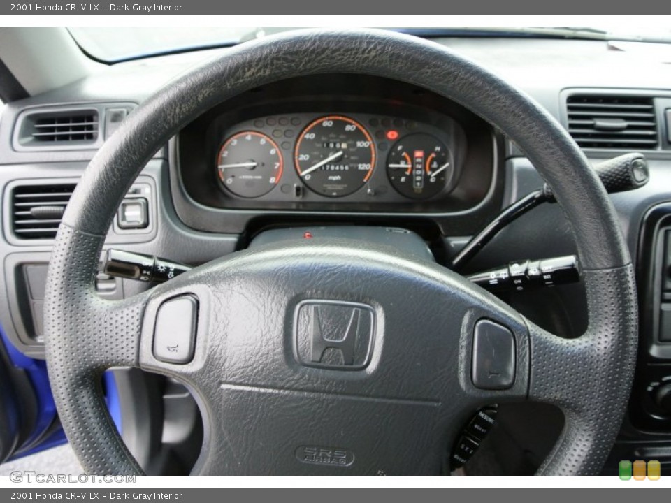 Dark Gray Interior Steering Wheel for the 2001 Honda CR-V LX #78234129