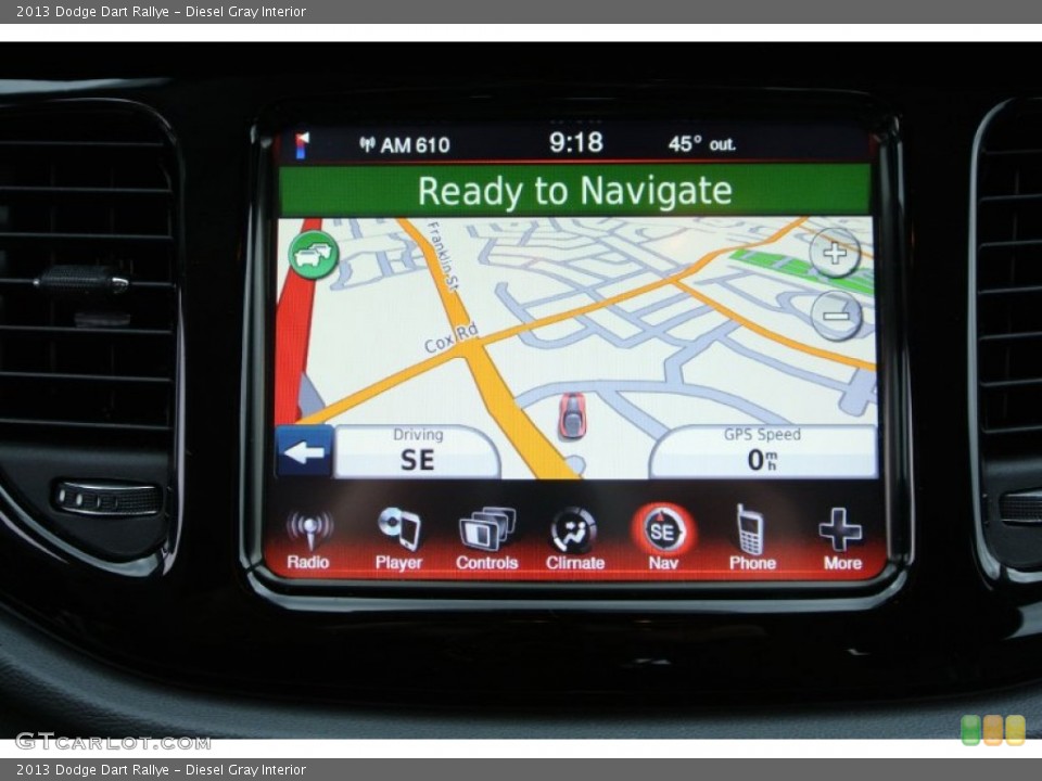 Diesel Gray Interior Navigation for the 2013 Dodge Dart Rallye #78234584