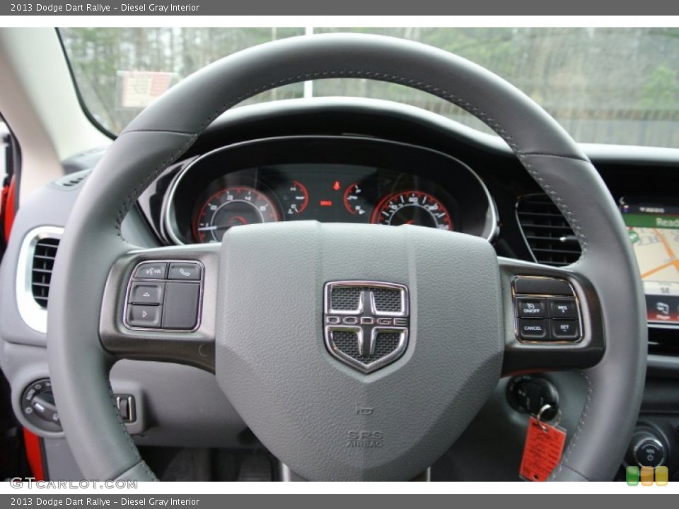 Diesel Gray Interior Steering Wheel for the 2013 Dodge Dart Rallye #78234625