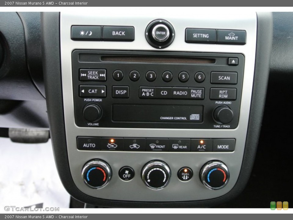 Charcoal Interior Controls for the 2007 Nissan Murano S AWD #78235120