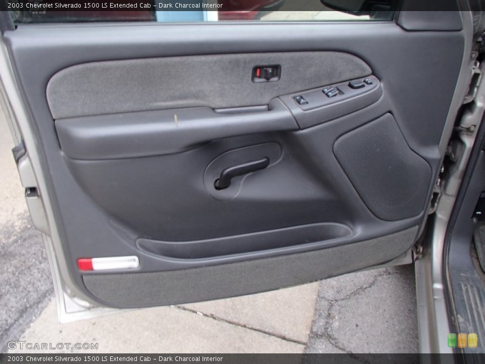 Dark Charcoal Interior Door Panel for the 2003 Chevrolet Silverado 1500 LS Extended Cab #78235260