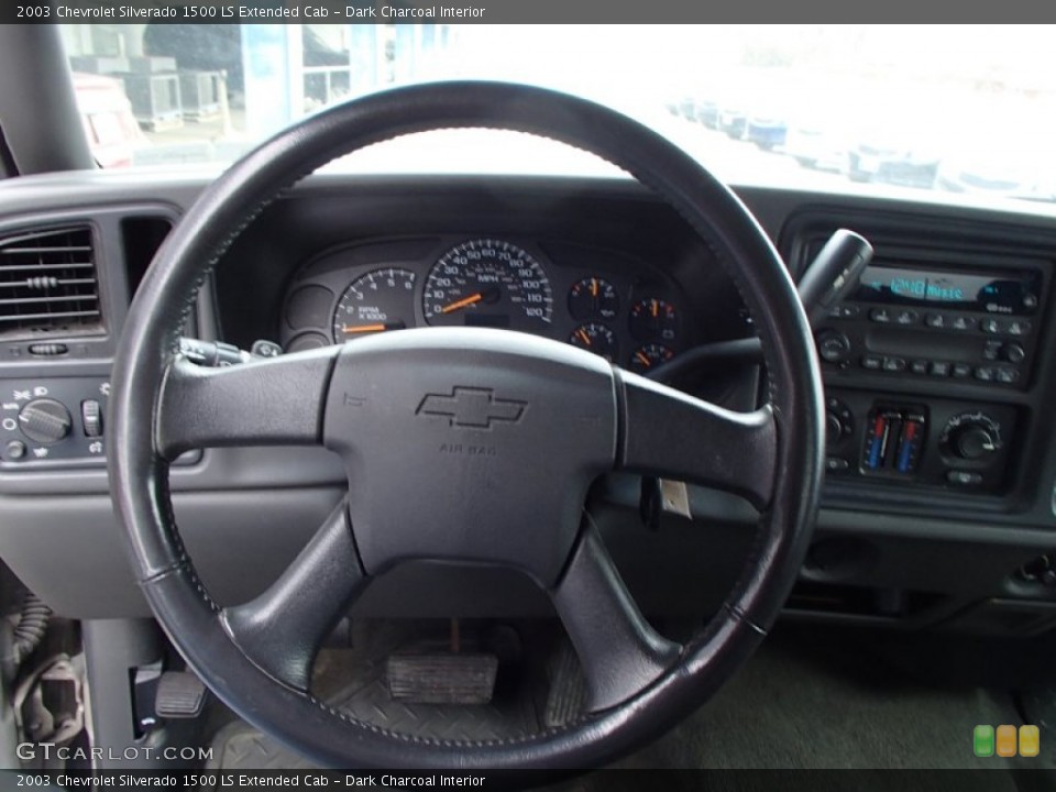 Dark Charcoal Interior Steering Wheel for the 2003 Chevrolet Silverado 1500 LS Extended Cab #78235375