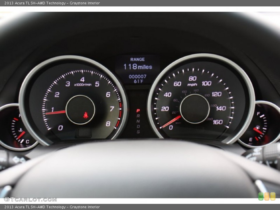 Graystone Interior Gauges for the 2013 Acura TL SH-AWD Technology #78235467