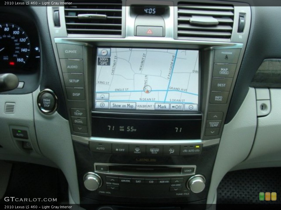 Light Gray Interior Navigation for the 2010 Lexus LS 460 #78235591