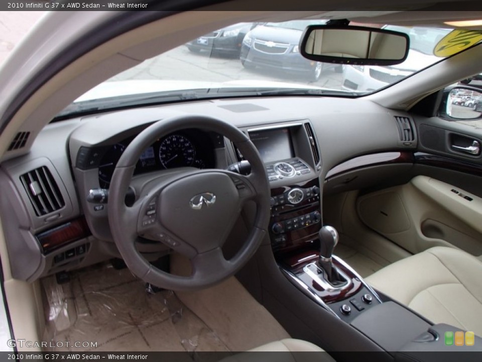 Wheat Interior Prime Interior for the 2010 Infiniti G 37 x AWD Sedan #78236035
