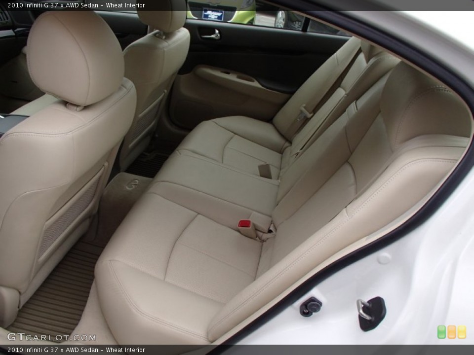 Wheat Interior Rear Seat for the 2010 Infiniti G 37 x AWD Sedan #78236083