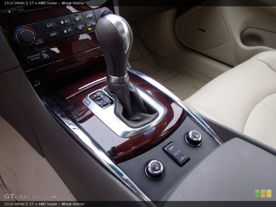 Wheat Interior Transmission for the 2010 Infiniti G 37 x AWD Sedan #78236161