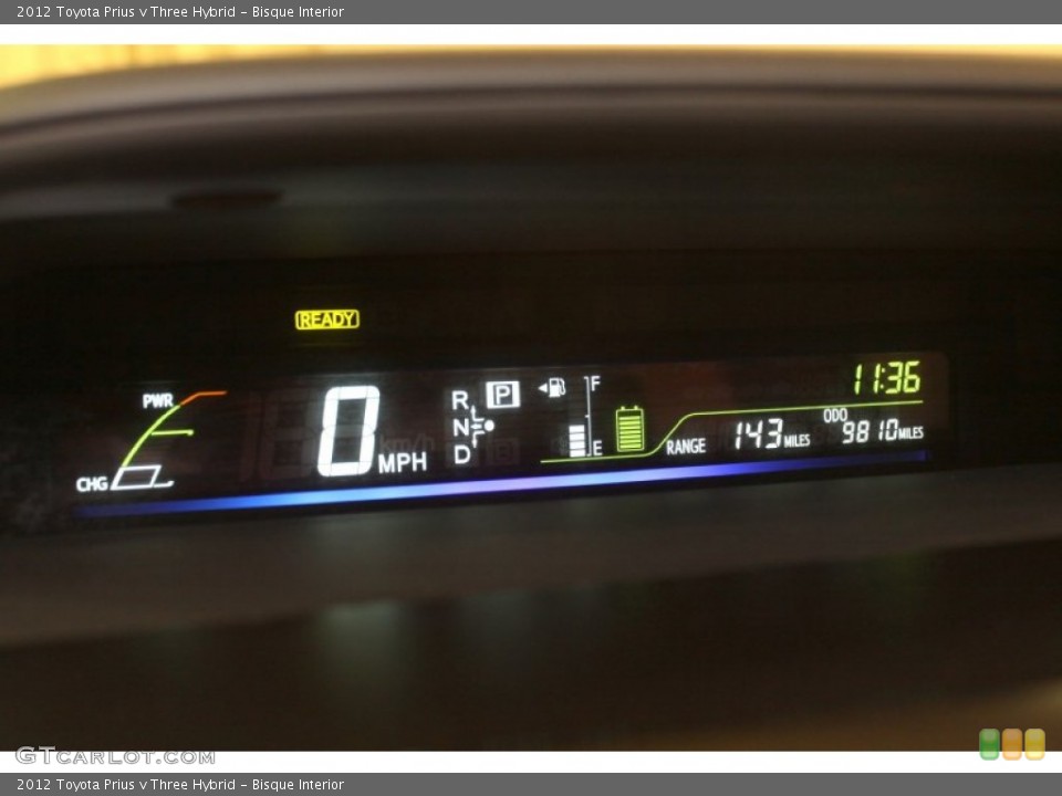 Bisque Interior Gauges for the 2012 Toyota Prius v Three Hybrid #78237433