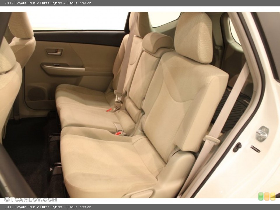 Bisque Interior Rear Seat for the 2012 Toyota Prius v Three Hybrid #78237649