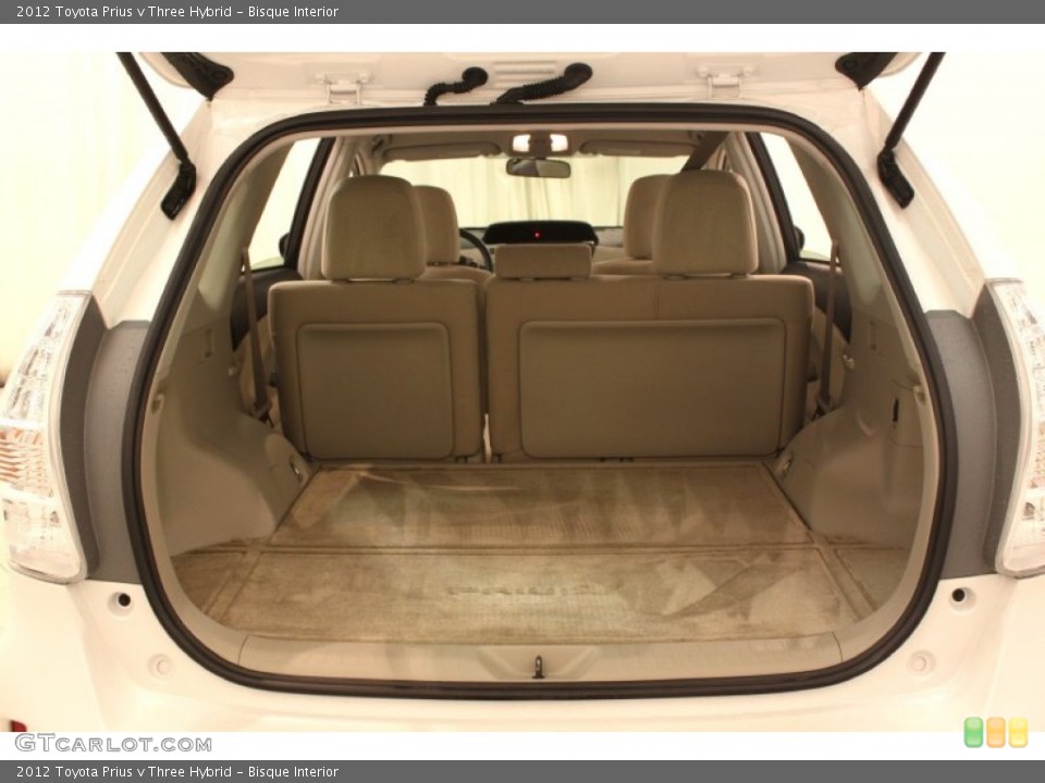 Bisque Interior Trunk for the 2012 Toyota Prius v Three Hybrid #78237670