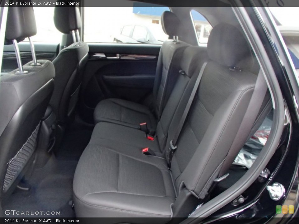 Black Interior Rear Seat for the 2014 Kia Sorento LX AWD #78238570