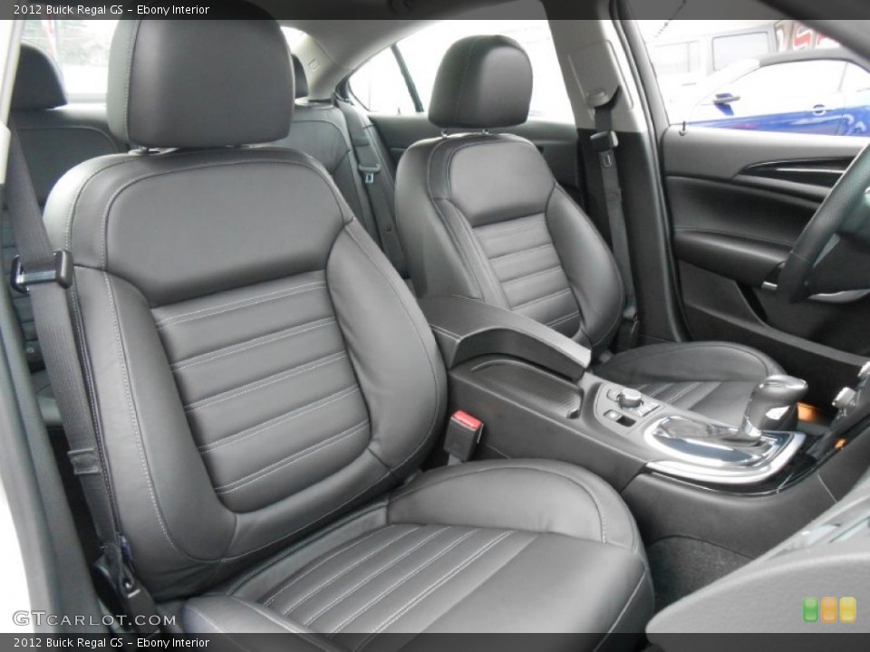 Ebony Interior Front Seat for the 2012 Buick Regal GS #78238742