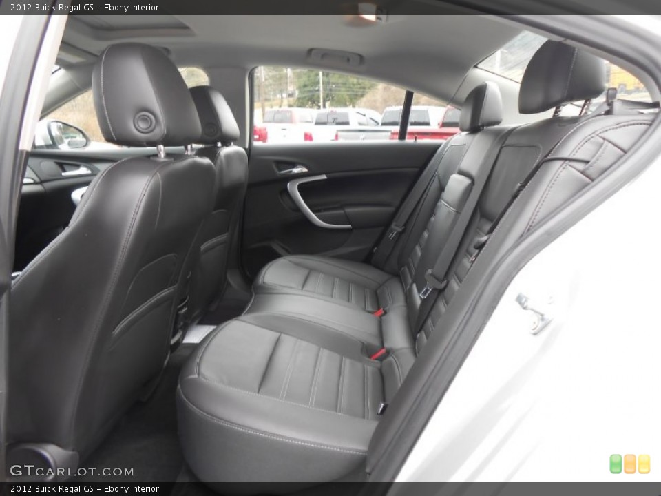 Ebony Interior Rear Seat for the 2012 Buick Regal GS #78238804