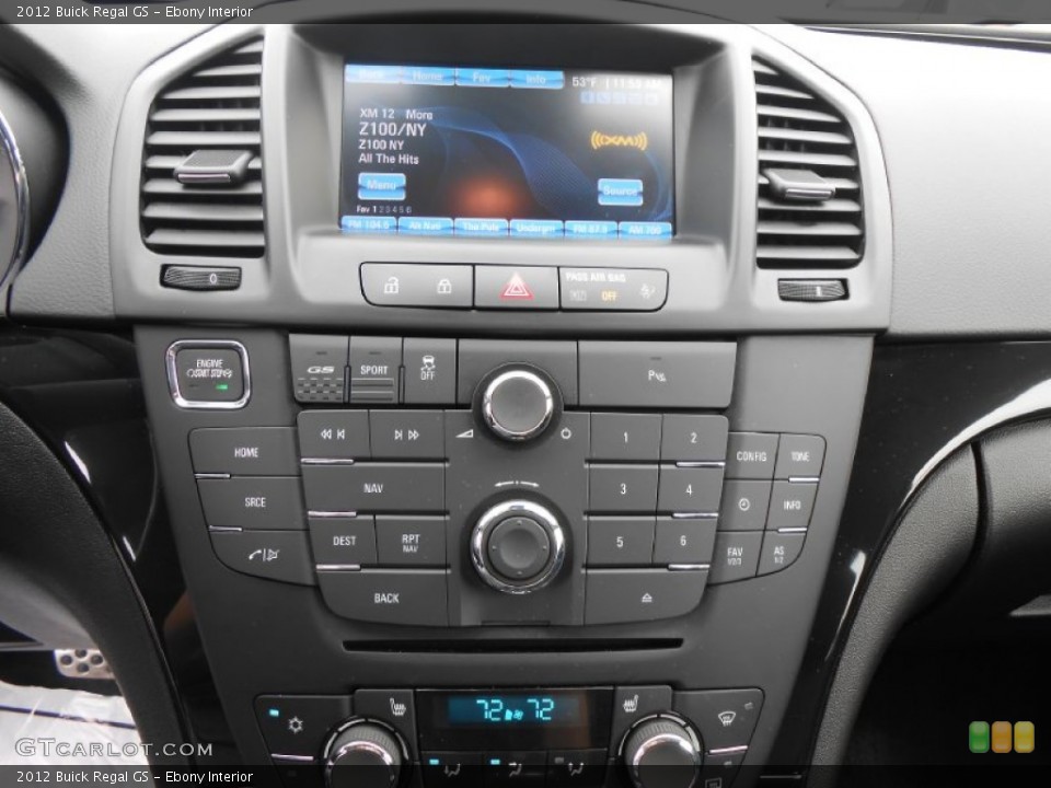 Ebony Interior Controls for the 2012 Buick Regal GS #78238931
