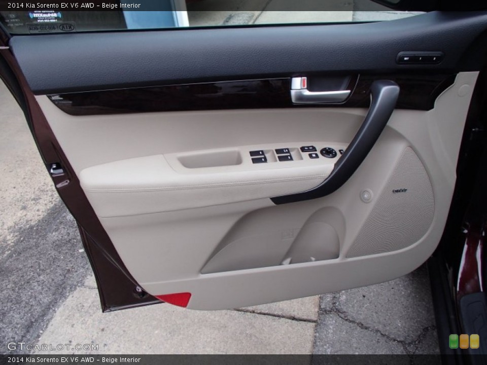 Beige Interior Door Panel for the 2014 Kia Sorento EX V6 AWD #78238949