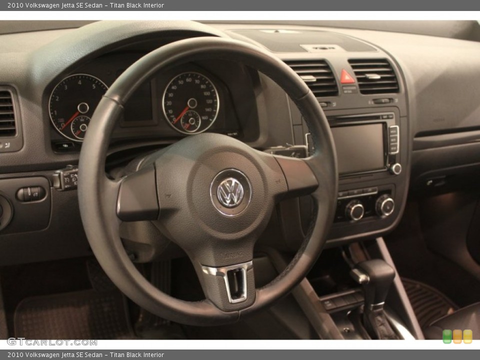 Titan Black Interior Steering Wheel for the 2010 Volkswagen Jetta SE Sedan #78240023