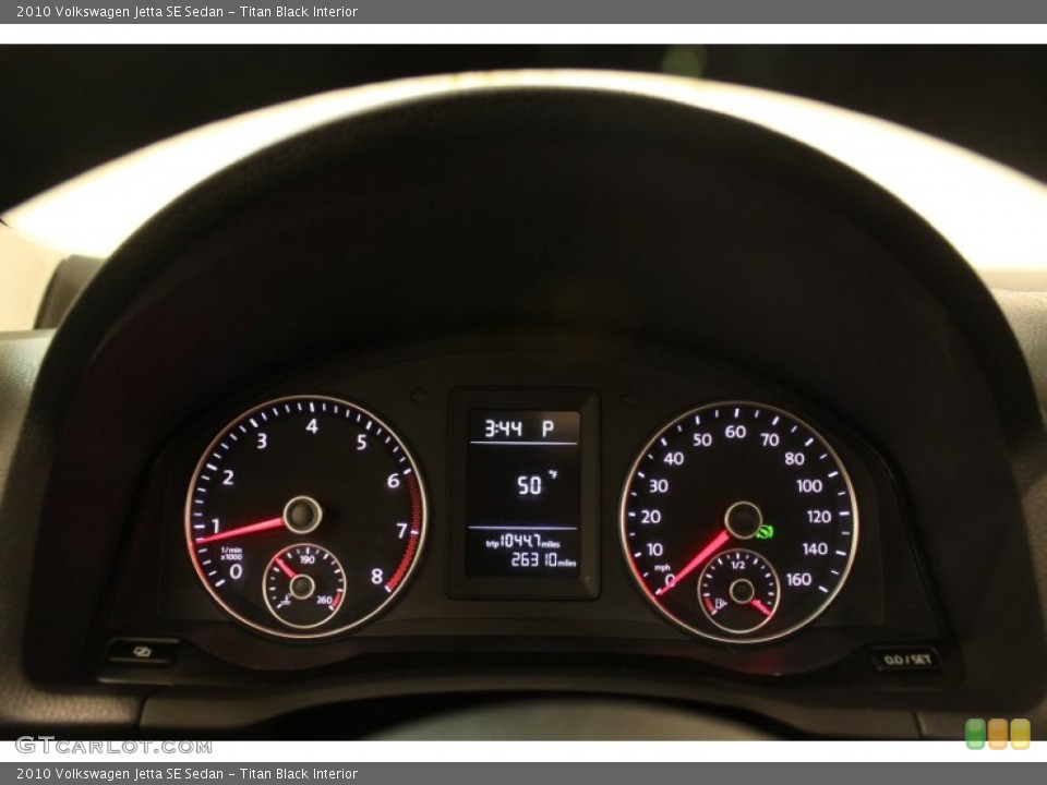 Titan Black Interior Gauges for the 2010 Volkswagen Jetta SE Sedan #78240039