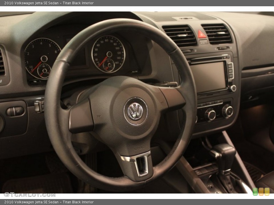 Titan Black Interior Steering Wheel for the 2010 Volkswagen Jetta SE Sedan #78240572
