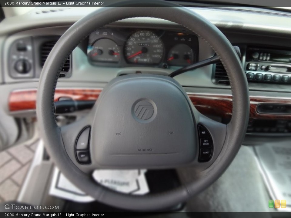 Light Graphite Interior Steering Wheel for the 2000 Mercury Grand Marquis LS #78241180