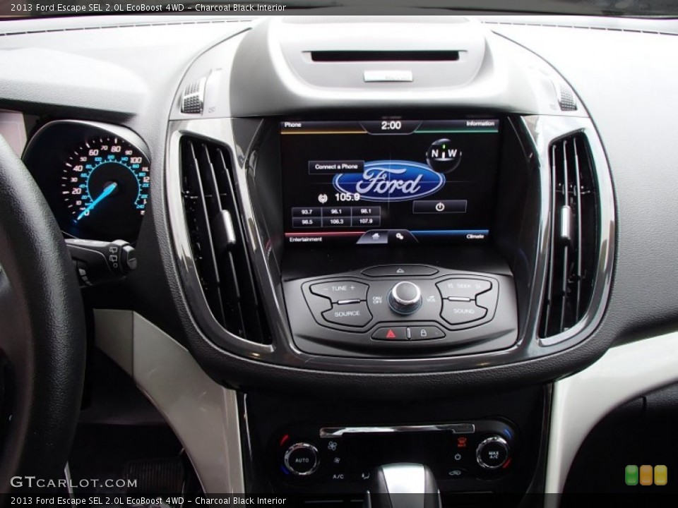 Charcoal Black Interior Controls for the 2013 Ford Escape SEL 2.0L EcoBoost 4WD #78241762