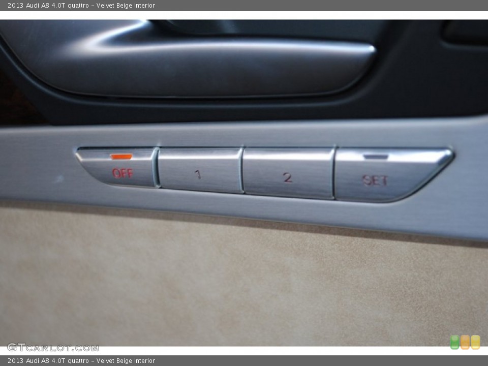Velvet Beige Interior Controls for the 2013 Audi A8 4.0T quattro #78241771