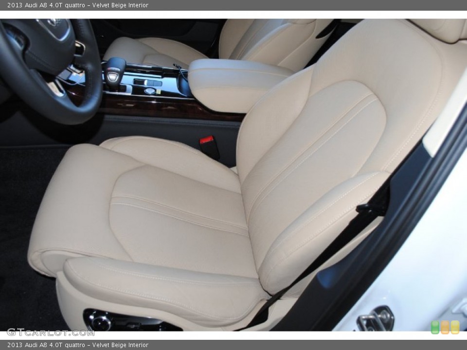 Velvet Beige Interior Front Seat for the 2013 Audi A8 4.0T quattro #78241851
