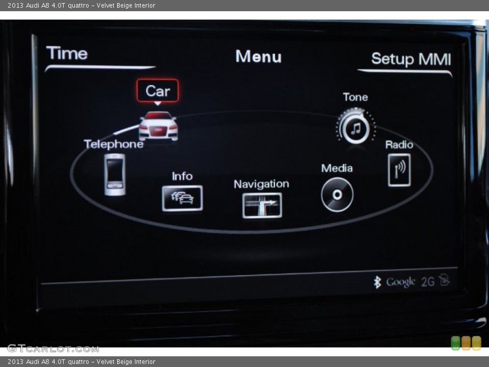 Velvet Beige Interior Controls for the 2013 Audi A8 4.0T quattro #78242035