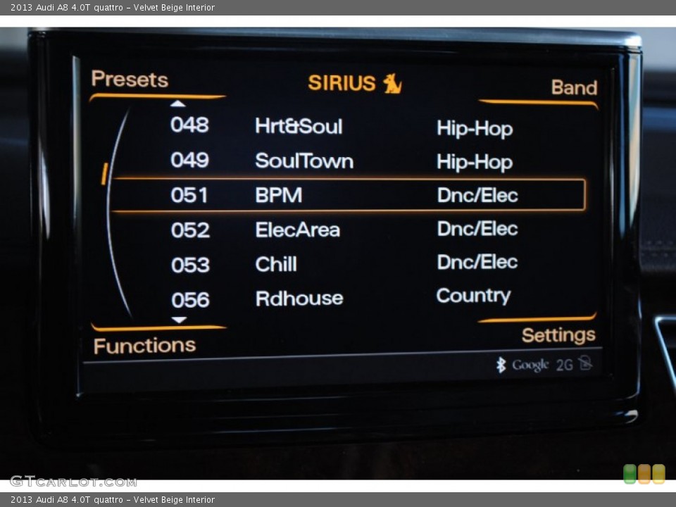 Velvet Beige Interior Controls for the 2013 Audi A8 4.0T quattro #78242046