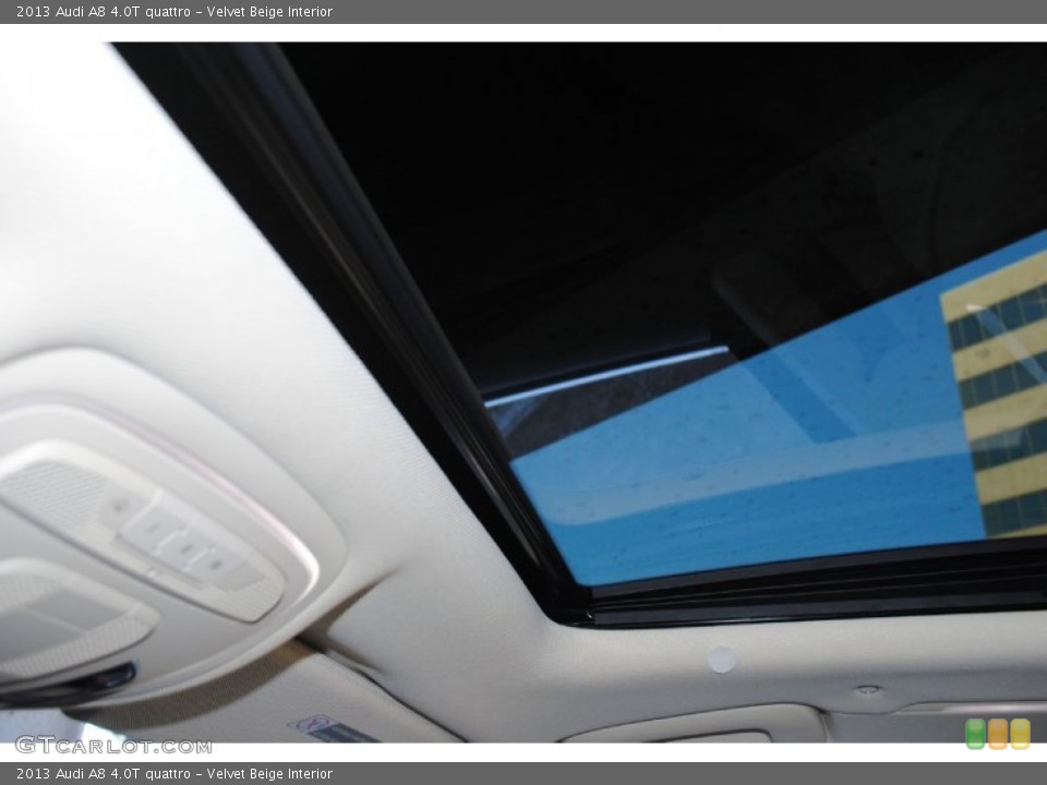 Velvet Beige Interior Sunroof for the 2013 Audi A8 4.0T quattro #78242065