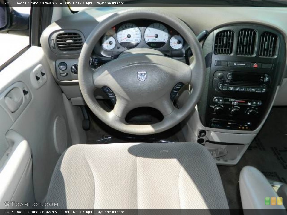 Dark Khaki/Light Graystone Interior Steering Wheel for the 2005 Dodge Grand Caravan SE #78242257