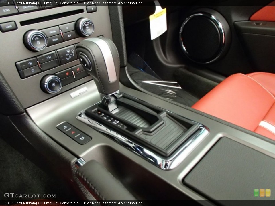 Brick Red/Cashmere Accent Interior Transmission for the 2014 Ford Mustang GT Premium Convertible #78242497
