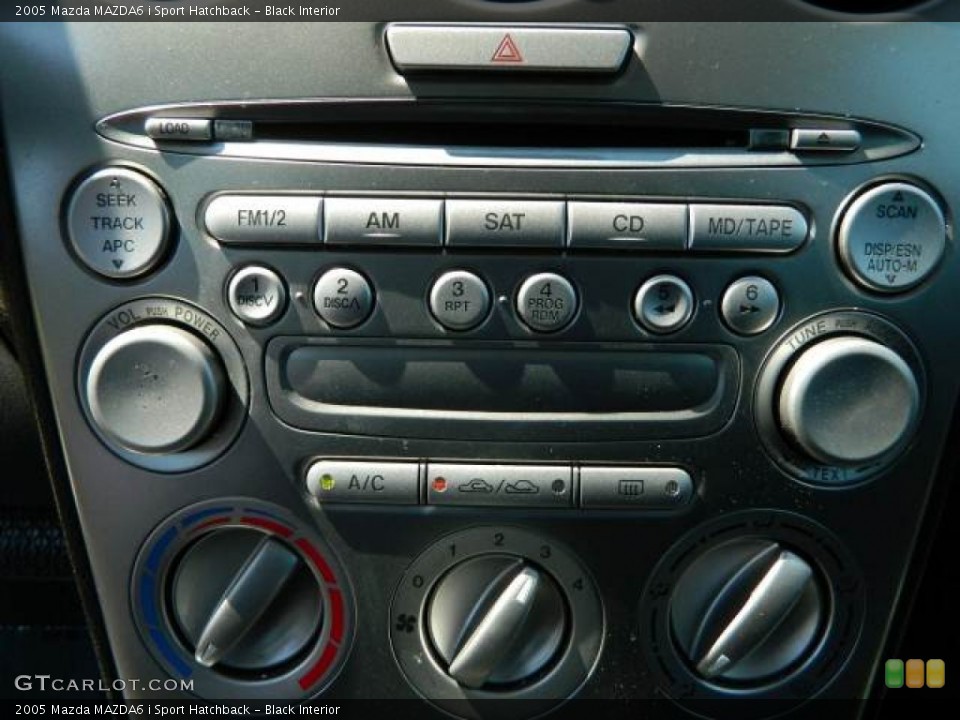 Black Interior Controls for the 2005 Mazda MAZDA6 i Sport Hatchback #78242818