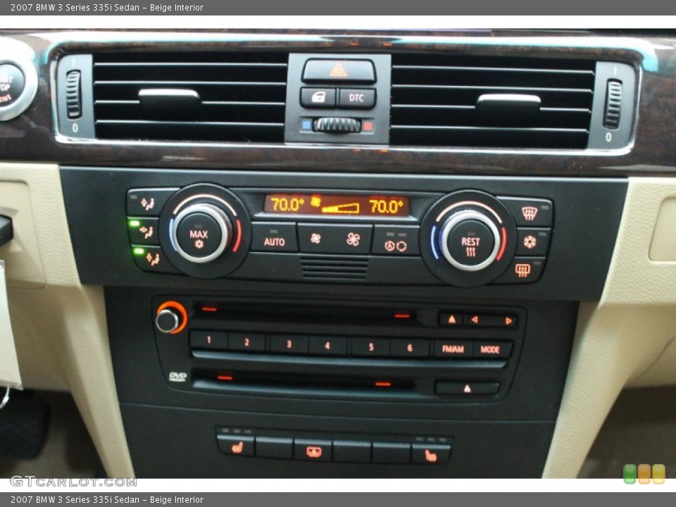 Beige Interior Controls for the 2007 BMW 3 Series 335i Sedan #78243283