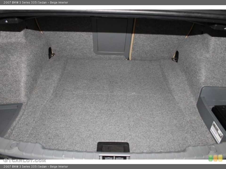 Beige Interior Trunk for the 2007 BMW 3 Series 335i Sedan #78243719