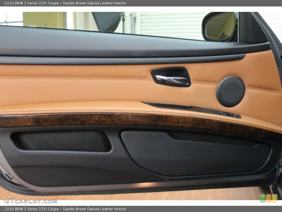 Saddle Brown Dakota Leather Interior Door Panel for the 2010 BMW 3 Series 335i Coupe #78244189